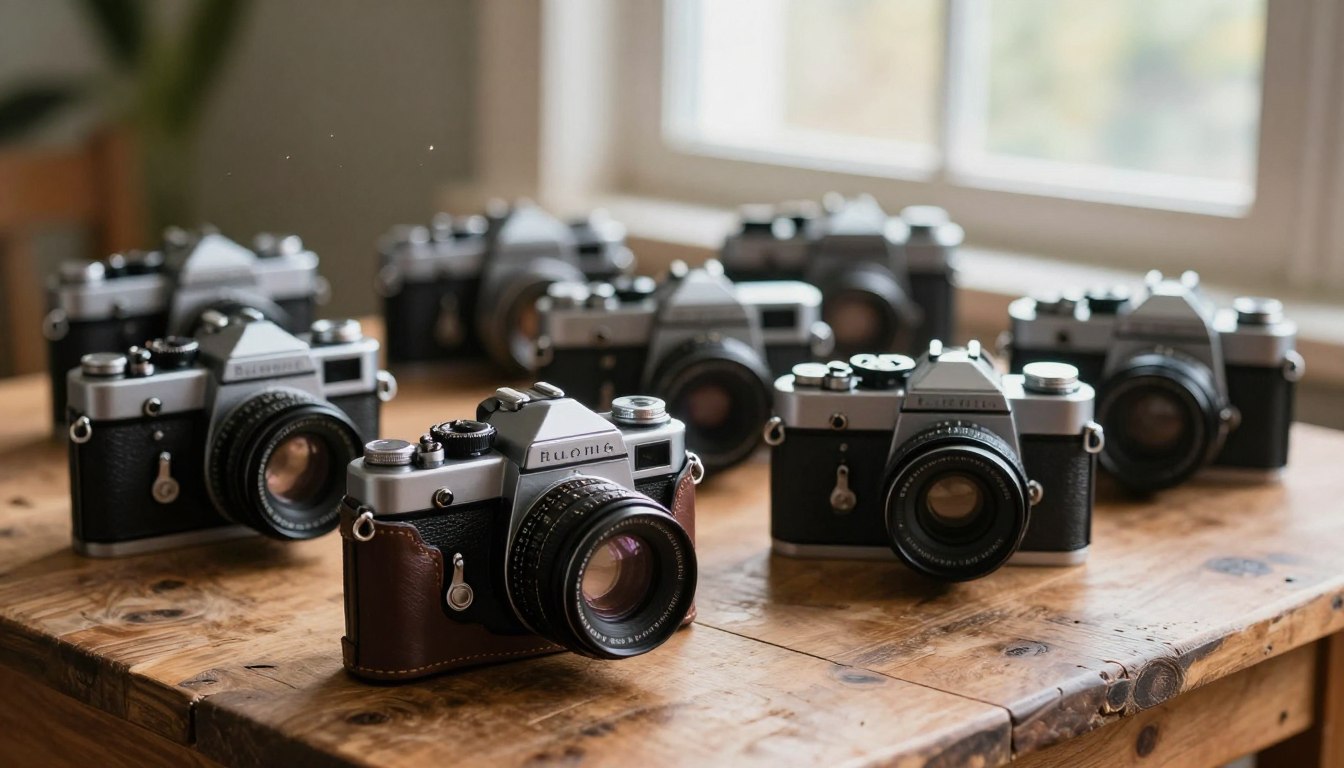 Aparaty fotograficzne retro