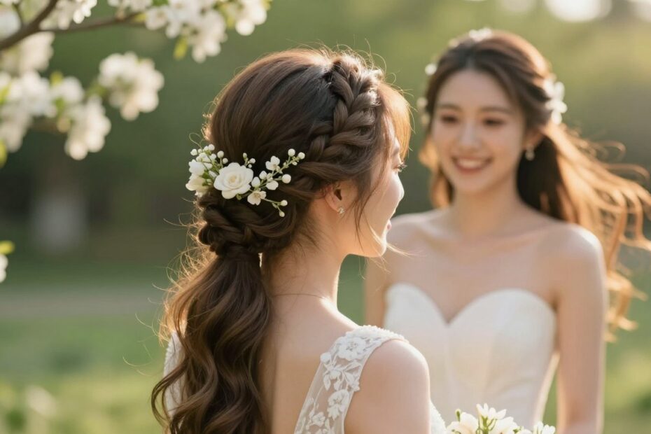 Fryzura na sesję ślubną